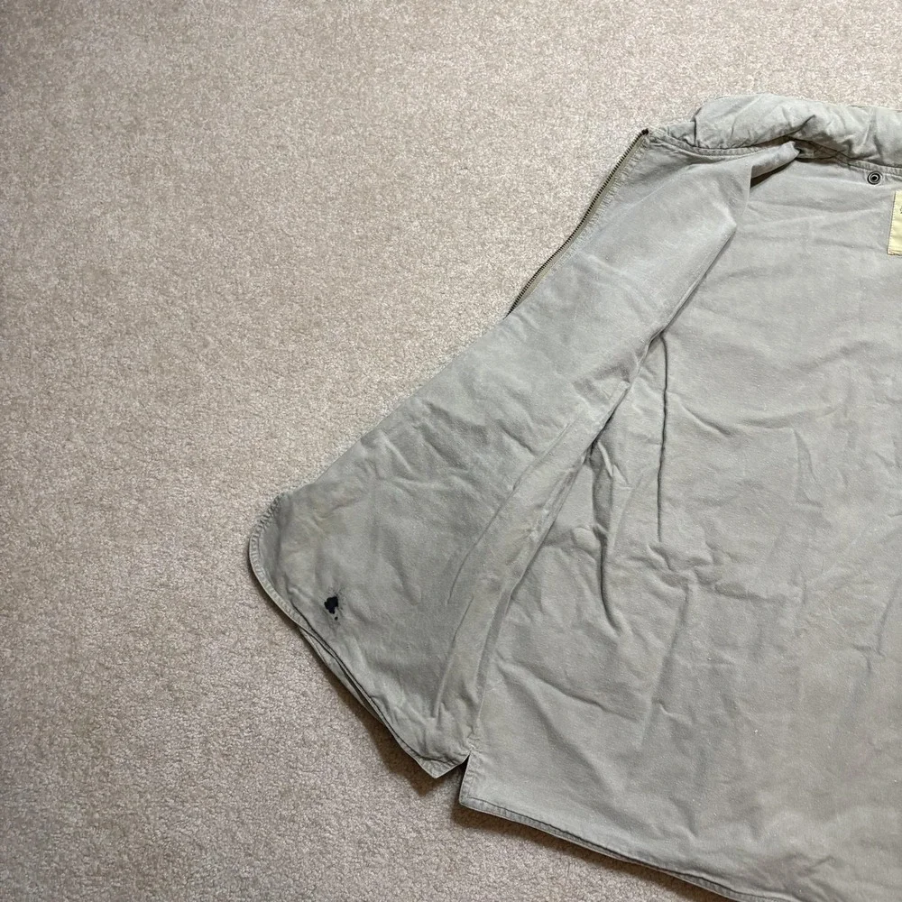 Vtg Banana Republic Safari Vest Mens XL Gray Cotton Utility Outdoor Travel 80s
